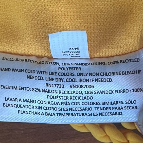 Rhode x Target Dainty Lotus Bikini Sz L Bottoms XL Top In Excellent Condition - Picture 12 of 16